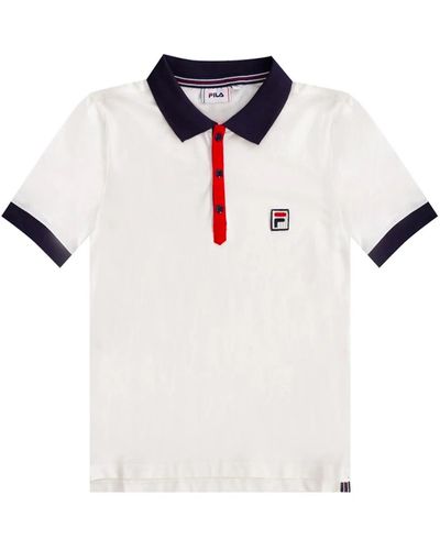 Fila Polo Hateya Cropped Shirt 688538 Donna Bianco - Bianco, S