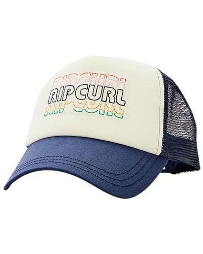 Rip Curl Day Break Trucker Hat Cap Weiß One Size - Blau