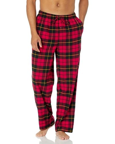 Amazon Essentials Flannel Pajama Pant - Red