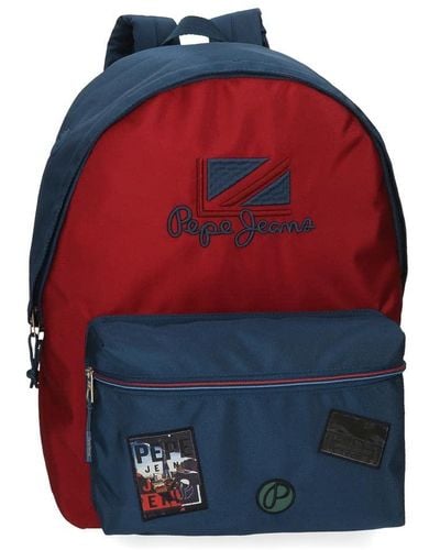 Pepe Jeans Chest Sac à Dos Scolaire Rouge 31 x 44 x 17,5 cm Polyester 20,46 L