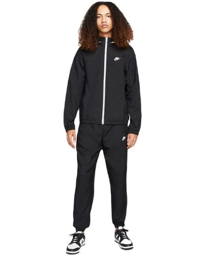 Nike Tuta Uomo Nero con Logo a Contrasto Uomo Tute XL