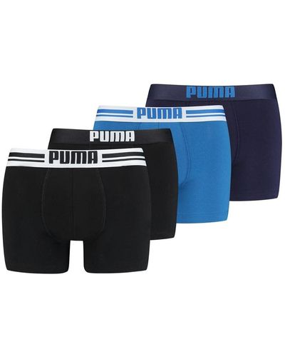 PUMA Boxer Shorts Underwear Everyday Boxer Pack Of 4 - Blue