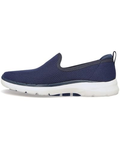 Skechers GO Walk 6-Clear Virtue Sneaker - Blu
