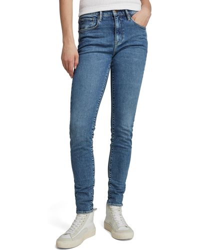 G-Star RAW 3301 High Skinny Jeans - Blu