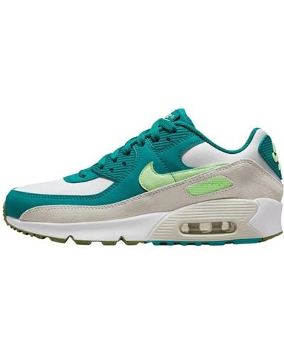 Nike Air Max 90 LTR GS Trainers CD6864 Sneakers Chaussures - Bleu
