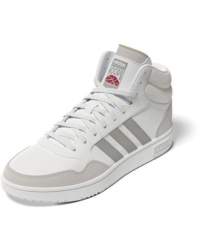 adidas Hoops 3.0 Mid Sneaker - Weiß