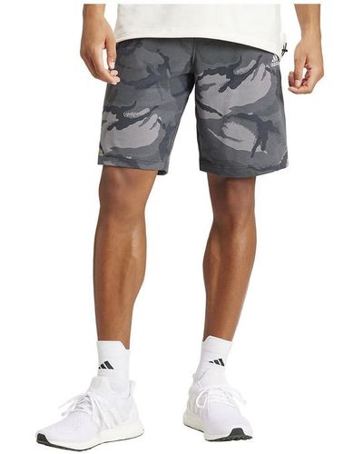 adidas Seasonal Essentials Camouflage Shorts Pantaloncini Casual - Blu