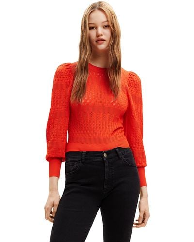 Desigual ORANGE JERS_ONA 7002 Pullover Sweater - Rot