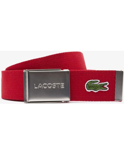 Lacoste RC2012 Cinturón - Rojo