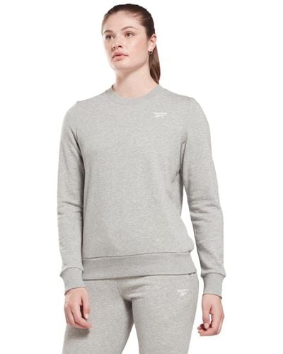 Reebok Small Logo Crewneck Sweatshirt - Grey