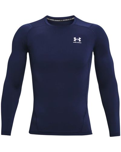 Under Armour Heatgear Armour Comp Ls Shirt Met Lange Mouwen - Blauw