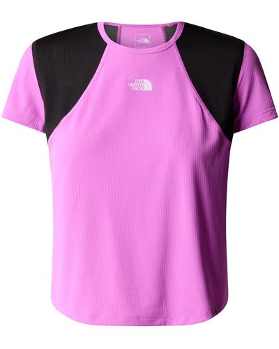 The North Face Lightbright T-Shirt Violet Crocus/TNF Black S - Rosa