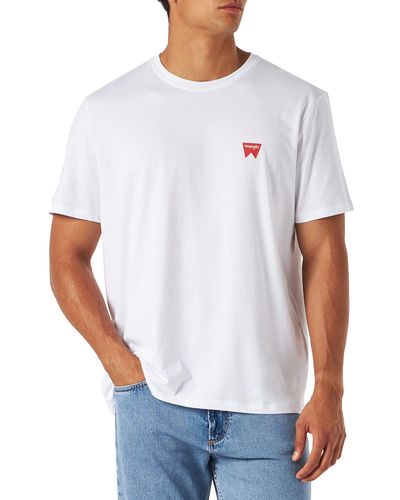 Wrangler Sign Off Tee Shirt - Weiß