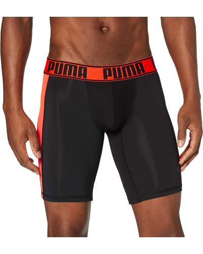 PUMA Active Long Boxer 1P Packed sous-vêtement de Sport - Orange