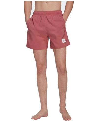 adidas Solid Clx Sh Sl Swim Shorts - Rot