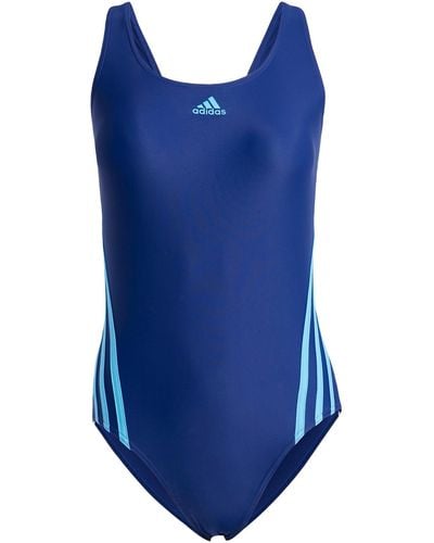 adidas 3-Stripes Swimsuit Badeanzug - Blau