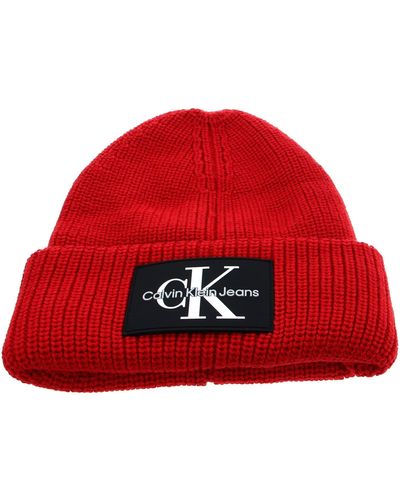 Calvin Klein Mütze mit Wolle Beere - Rot
