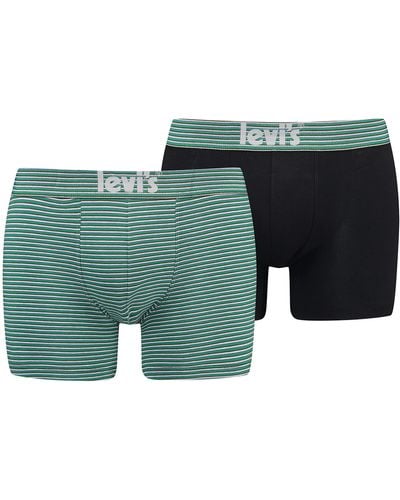 Levi's Offbeat Stripe Boxer - Vert