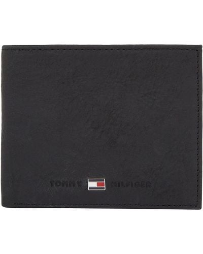 Tommy Hilfiger Johnson Mini Cc Wallet Portemonnee - Zwart