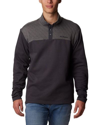 Columbia Hart Mountain Quilted Half Snap Pull Over - Black