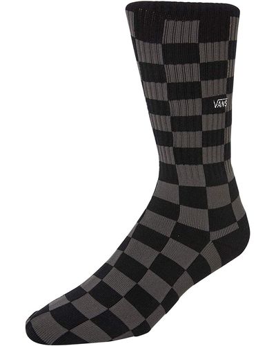 Vans Checkerboard Crew black/charcoal Socken Größe S/M - Schwarz
