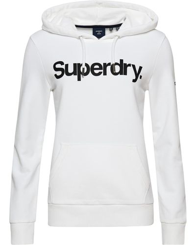 Superdry Core Logo Hoodie - Weiß