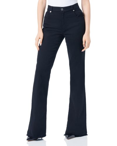 Love Moschino Flare fit 5-Pocket Trousers Casual Pants - Blau