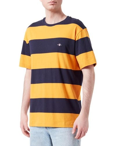 GANT BAR Stripe SS T-Shirt - Orange
