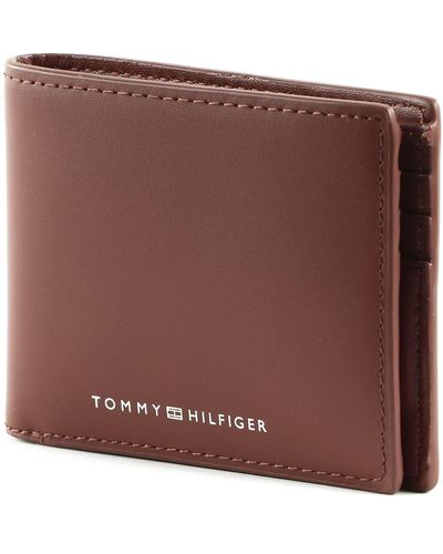 Tommy Hilfiger TH Modern Leather Mini CC Wallet Tan - Marron