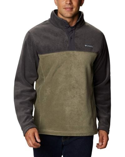 Columbia Steens Mountain Half Snap Pullover Sweater - Green