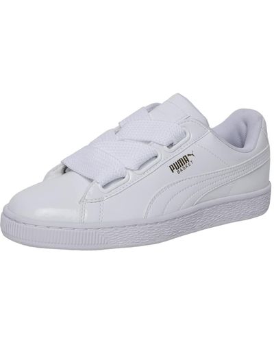 PUMA Basket Heart - Sneakers bianche - Bianco