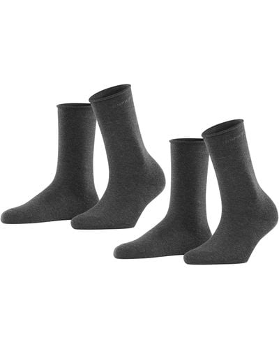 Esprit Basic Pure Socks 2P Chaussettes NA Gris