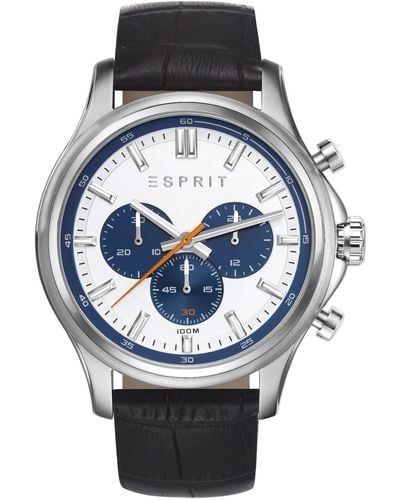 Esprit Analogue Quartz Watch With Stainless Steel Bracelet – - Metallic