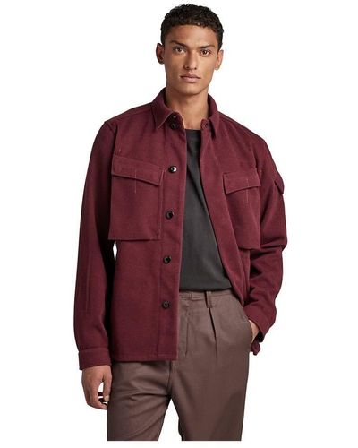 G-Star RAW Mysterious Overshirt - Rosso