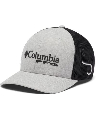 Columbia Erwachsene PFG Logo Mesh Ball Hoch Cap - Mettallic