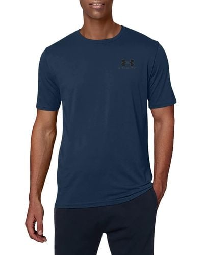 Under Armour Under Arour Porttye Eft Chet T-hirt Bue X / Reguar An - Blue