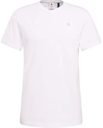 G-Star RAW Base-s V T S/s T-shirt Voor - Wit