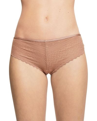 Esprit Everyday Lace Rcs Brz. Shorts Hipster Knickers - Natural