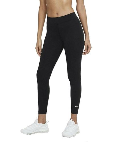 Nike Sportswear Essential Damen-Leggings mit hohem Bund - Schwarz