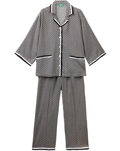 Benetton Pig(Hemd+Hose) 41HH3P00E Pyjamaset - Grau