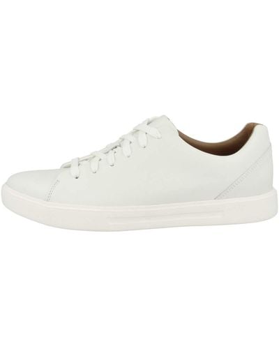 Clarks Un Costa Lace White Leather 8 D US - Weiß