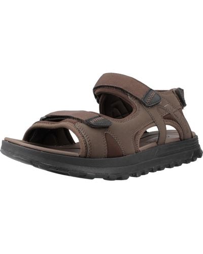 Clarks Atl Trek Sun Textile Sandals In Standard Fit Size 10 - Brown