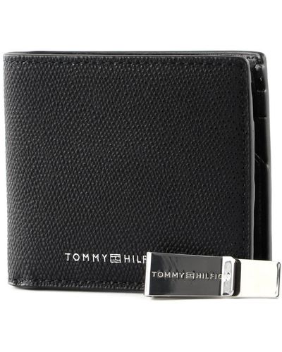 Tommy Hilfiger Business Leather GP Mini CC Wallet and Money Clip Black - Noir