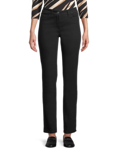 Betty Barclay Basic-Jeans mit aufgesetzten Taschen Schwarz/Schwarz,40