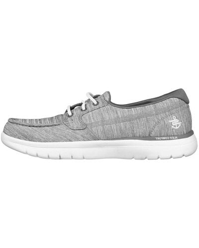 Skechers On-the-go Flex-ashore Boat Shoe - Gray