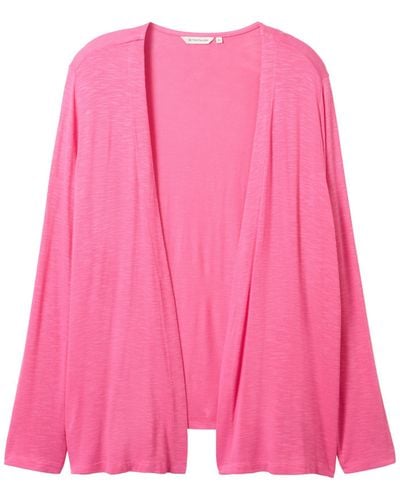 Tom Tailor Plussize Basic Sommer Cardigan - Pink