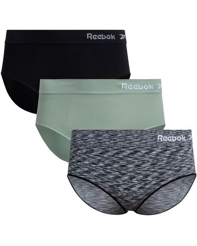 Reebok Underwear – 3 Pack Plus Size Seamless Hipster - Black