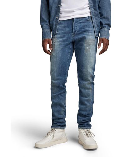 G-Star RAW 3301 Slim Jeans in Grey for Men | Lyst UK
