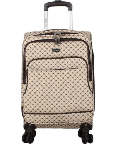 Steve Madden Designer Luggage Collection,lightweight Softside Expandable Suitcase For & - Black