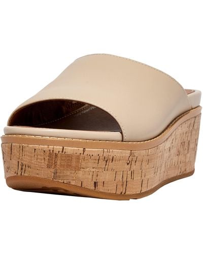 Fitflop S Eloise Cork Wrap Wedge Platforms Sandals Natural 6 Uk